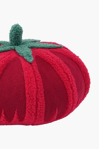 Textured Tomato Shaped Scatter Cushion, 45cm