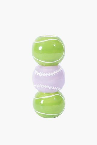 Tennis Ball Ceramic Vase, 23cm