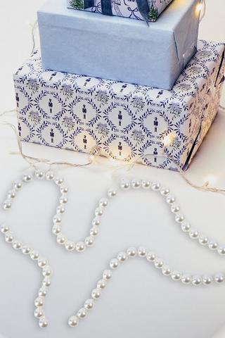 Christmas String Of Pearls Garland, 120cm
