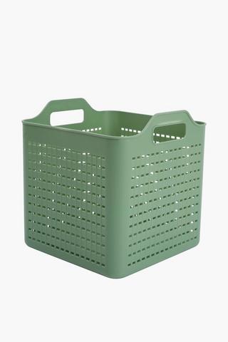 Check Tote Laundry Basket, 26l