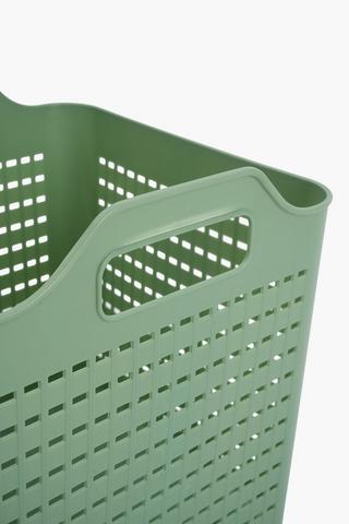 Check Tote Laundry Basket, 26l