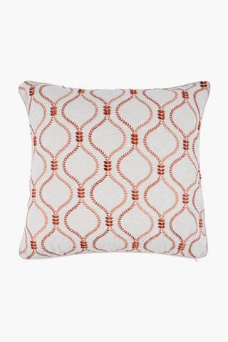 Embroidered Savona Scatter Cushion, 60x60cm