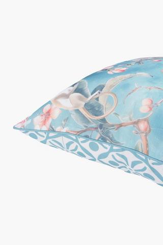Extra Premium Monkey Floral Scatter Cushion Cover Only, 60x60cm