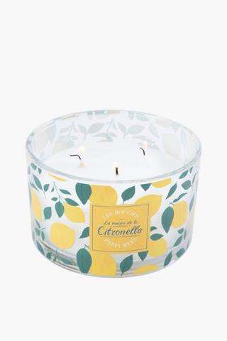 Citronella Lemon Candle, 400g