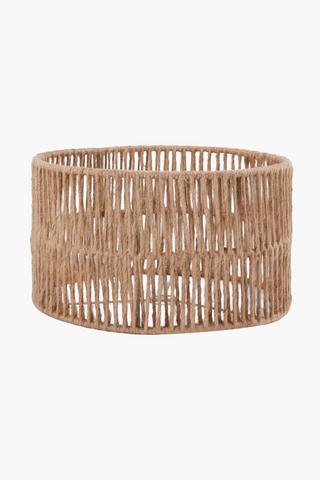 Zora Woven Drum Lamp Shade, 35x20cm