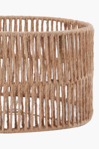 Zora Woven Drum Lamp Shade, 35x20cm