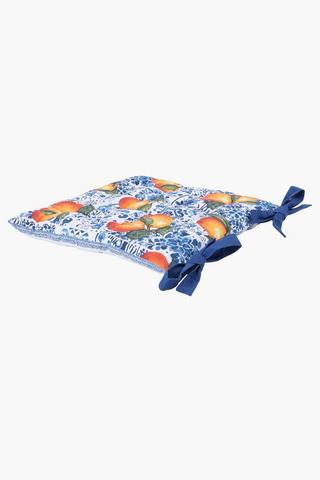 Printed Rita Cotton Chairpad, 40x40cm