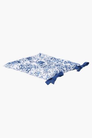 Printed Rita Cotton Chairpad, 50x50cm