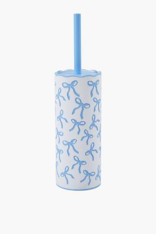 Polyresin Kate Bow Toilet Brush Set