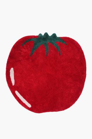 Tufted Shaped Tomato Rug 90cm