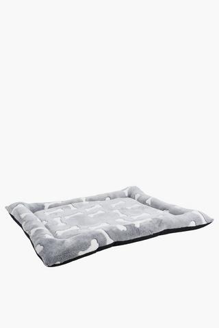 Coral Fleece Plush Pet Bed, 70x100cm