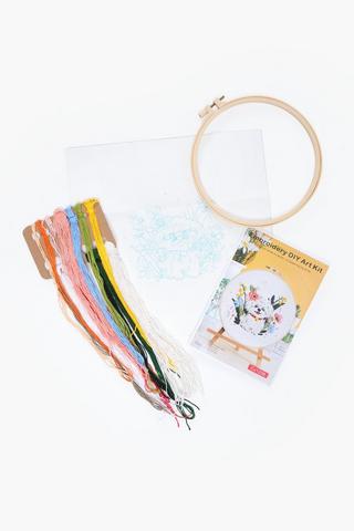 Embroidery Hoop Puppy Diy Set