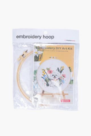 Embroidery Hoop Puppy Diy Set