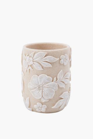Polyresin Embossed Matilda Bath Tumbler