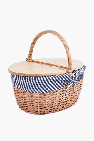 Paper Weave Picnic Basket