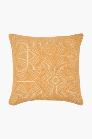 Extra Premium Tufted Fluff Arch Feather Filled Scatter Cushion, 60x60cm