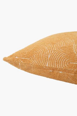 Extra Premium Tufted Fluff Arch Feather Filled Scatter Cushion, 60x60cm