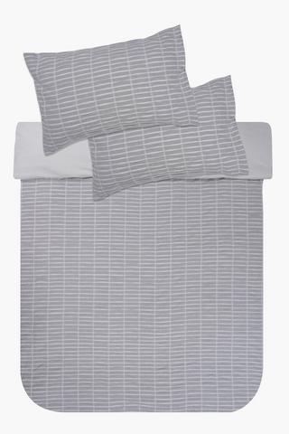 Premium Cotton Jacquard Seersucker Duvet Cover Set