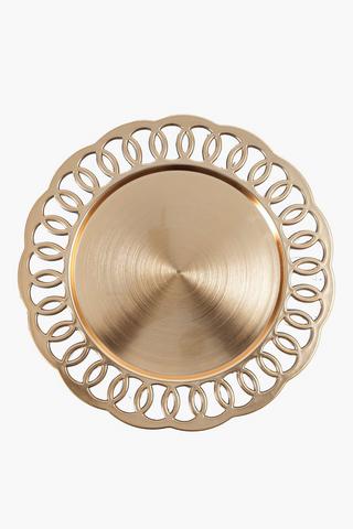 Scallop Metallic Underplate