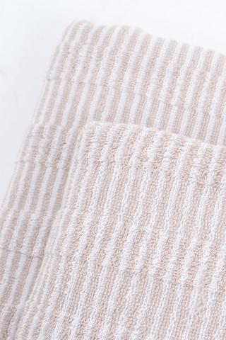 Cotton Jacquard Pin Stripe Hand Towel