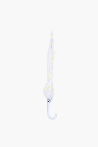 Clear Daisy Large Umbrella