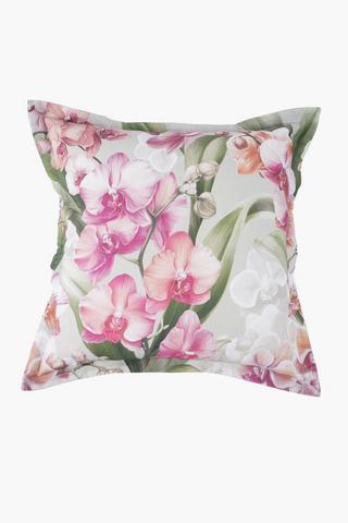 Printed Venus Orchid Scatter Cushion, 55x55cm