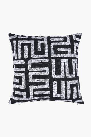 Jacquard Tron Geometric Scatter Cushion, 60x60cm