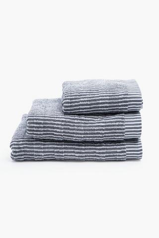 Cotton Jacquard Pin Stripe Bath Towel