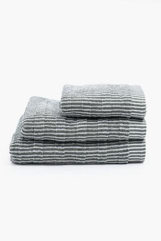 Cotton Jacquard Pin Stripe Bath Sheet