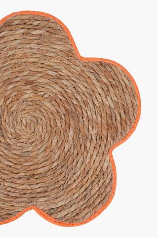 Petal Bloom Rattan And Cotton Placemat