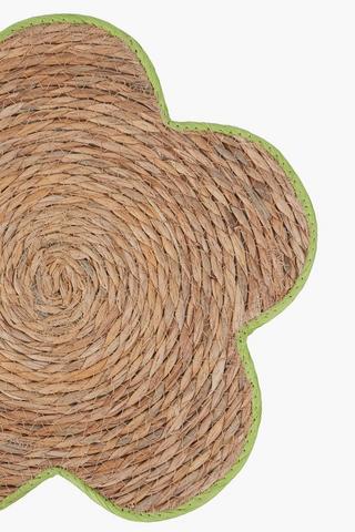 Petal Bloom Rattan And Cotton Placemat