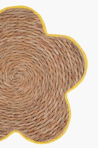 Petal Bloom Rattan And Cotton Placemat