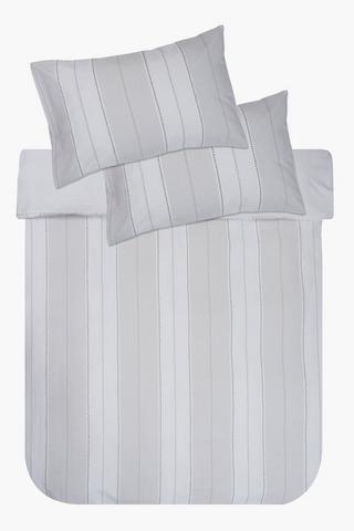 Seersucker Dobby Stripe Duvet Cover Set