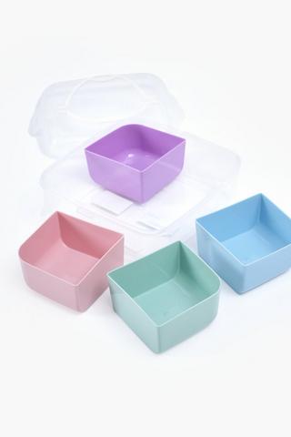 4 Divisional Square Lunch Box