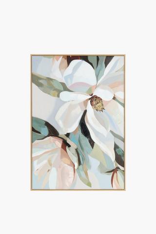 Hand Painted Magnolia Canvas, 70x100cm