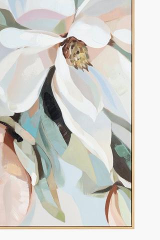 Hand Painted Magnolia Canvas, 70x100cm