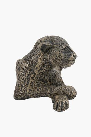 Resin Leopard Doorstop