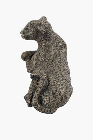 Resin Leopard Doorstop