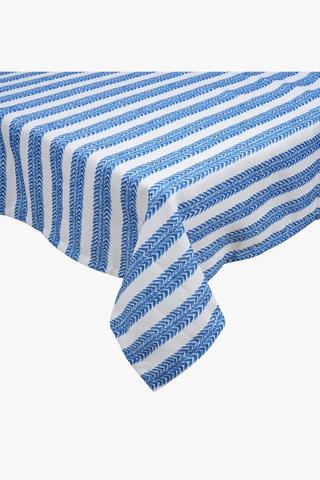 Rita Stripe 8 To 10 Seater Tablecloth