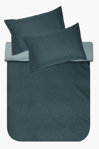 Soft Touch Embossed Botanical Duvet Cover Set