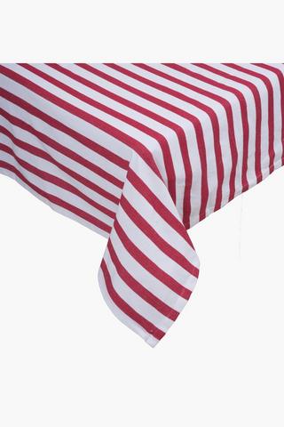 Stripe Cotton 8 To 10 Seater Tablecloth