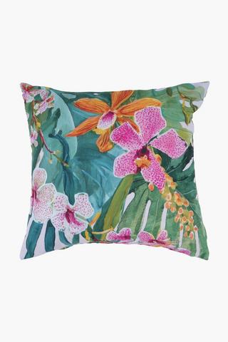 Printed Venus Orchid Scatter Cushion, 50x50cm
