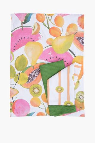 3 Pack Tropical Harvest Tea Towel Set