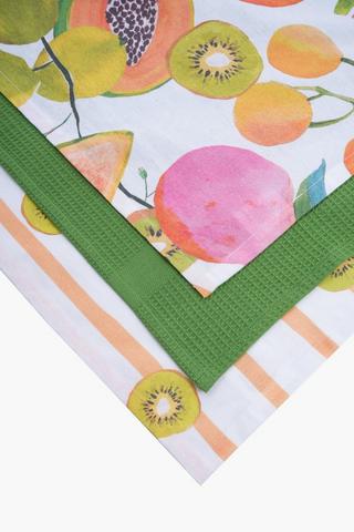 3 Pack Tropical Harvest Tea Towel Set