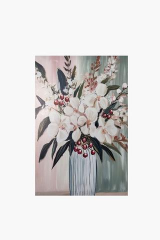 Printed Orchids Canvas, 40x60cm