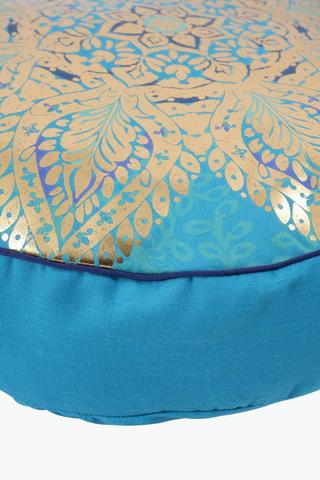 Printed Diwali Scatter Cushion, 45cm Round