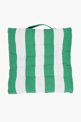 Stripe Cotton Chair Pad, 40x40cm