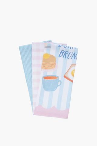 3 Pack Breakfast Club Tea Towel Set
