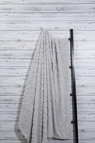 Jacquard Sherpa Squiggle Blanket, 150x200cm
