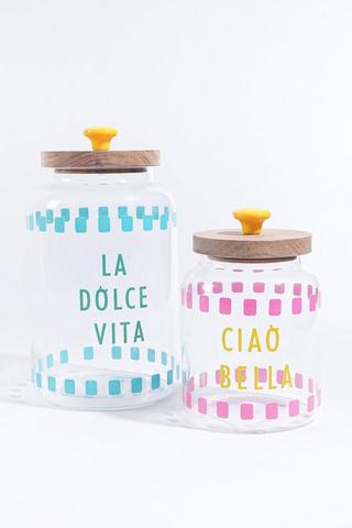 Large La Dolce Vita Storage Jar, 2.5l